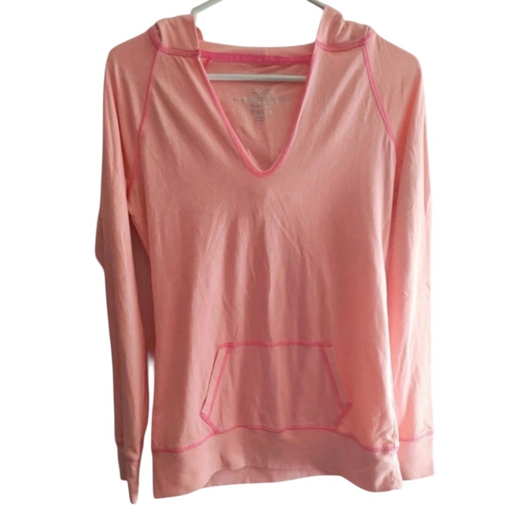 Maurices Light Pink Long‎ Sleeve V-Neck Top